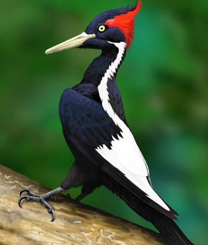 Pretty Ivory-billed woodpecker