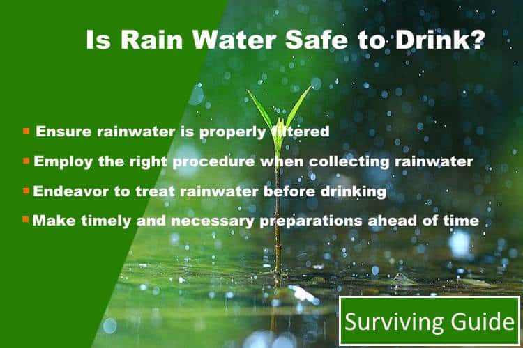 Is rainwater safe to drink from the sky?