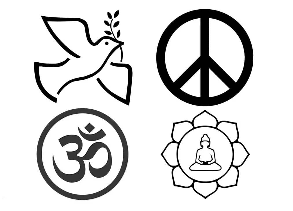What are some of the different types of peace symbols?