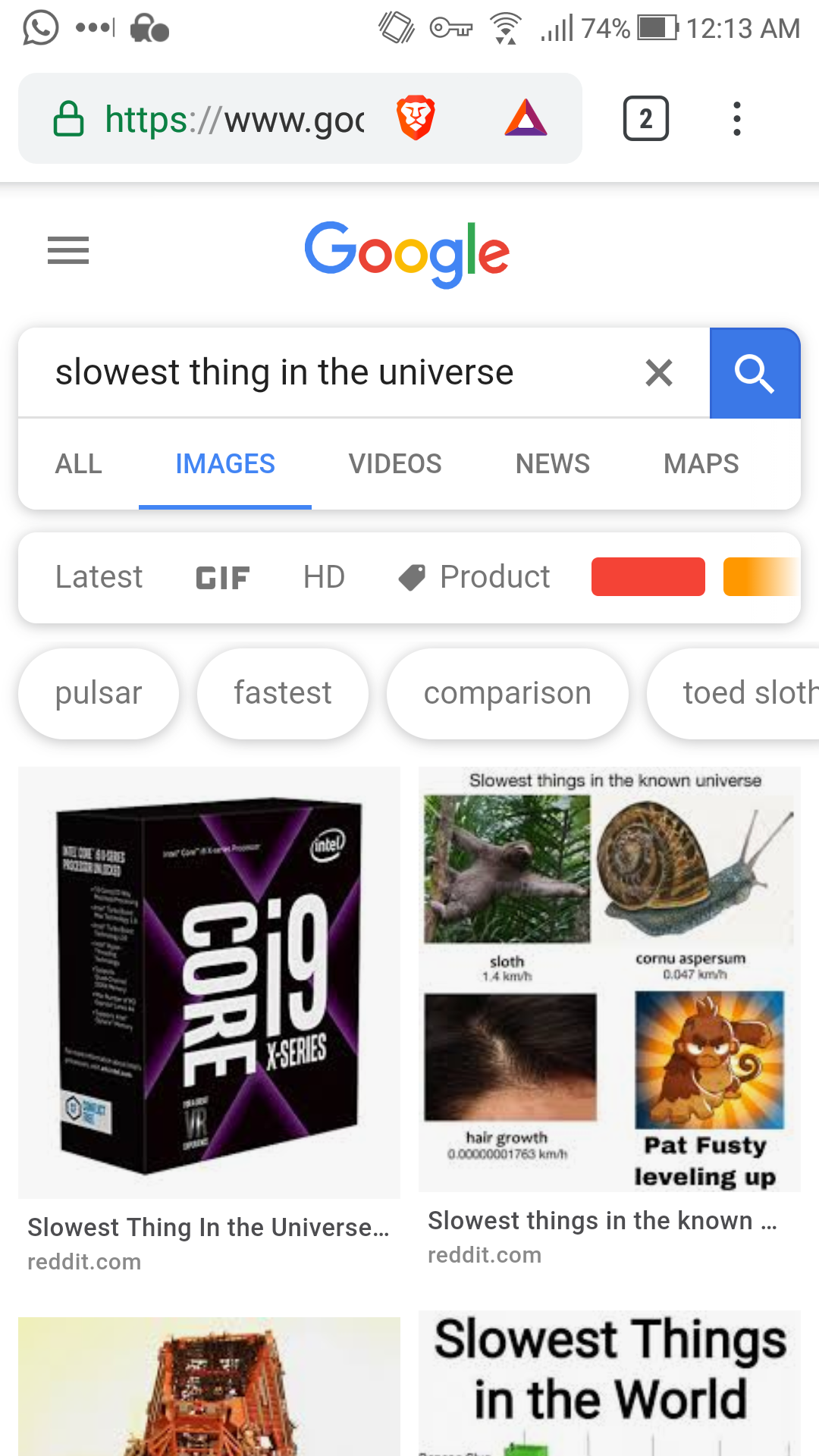 What are the slowest thing in the universe?