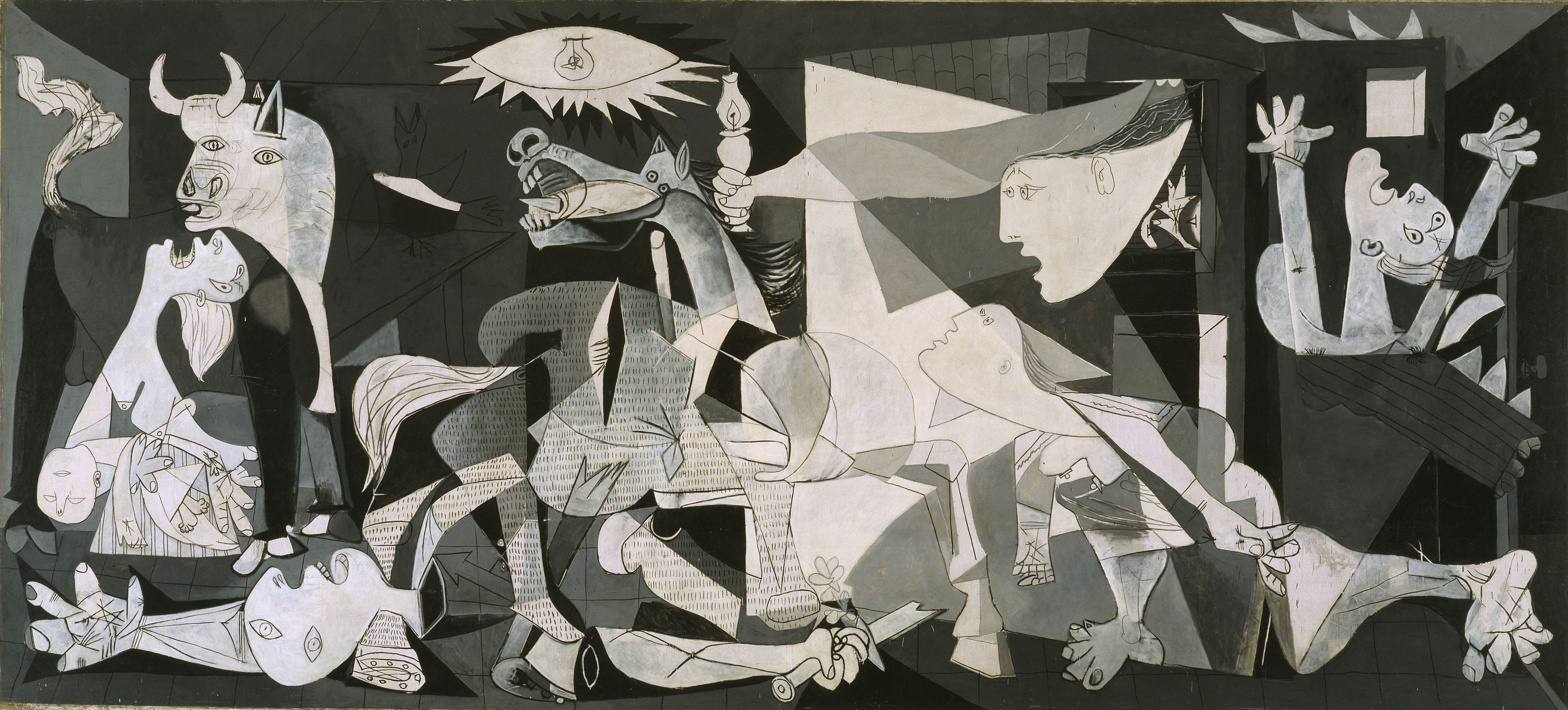 What does Pablo Picasso's masterpiece represent?