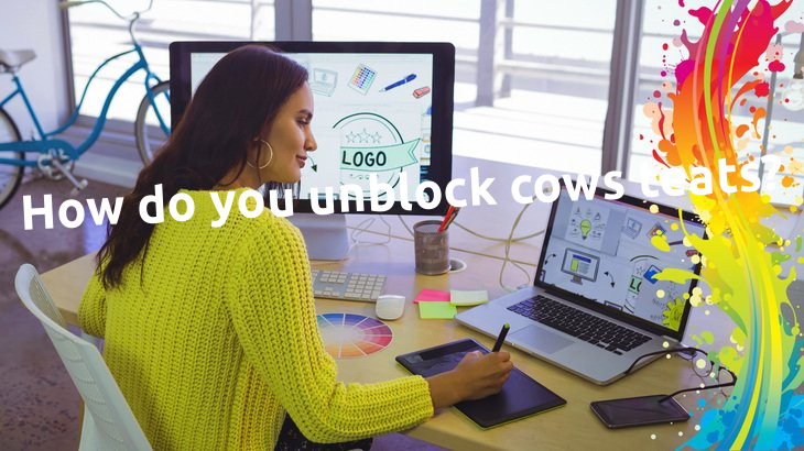 How do you unblock cows teats?