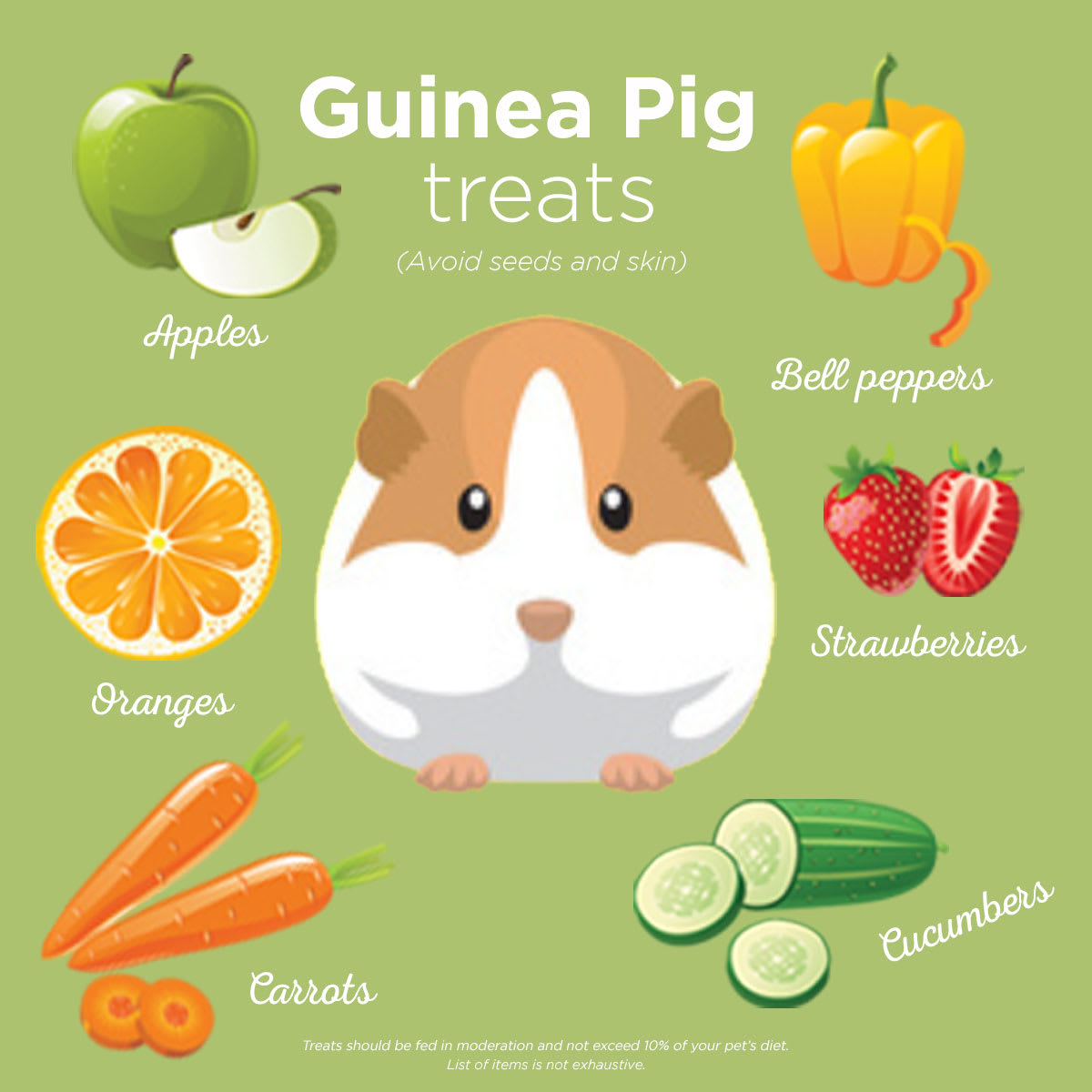 How much vegetables can guinea pigs eat?