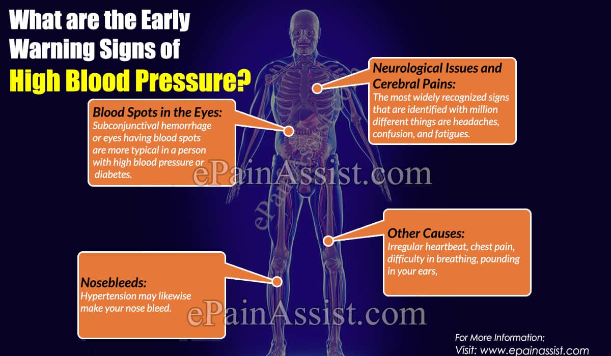 What are the early warning signs of high blood pressure?