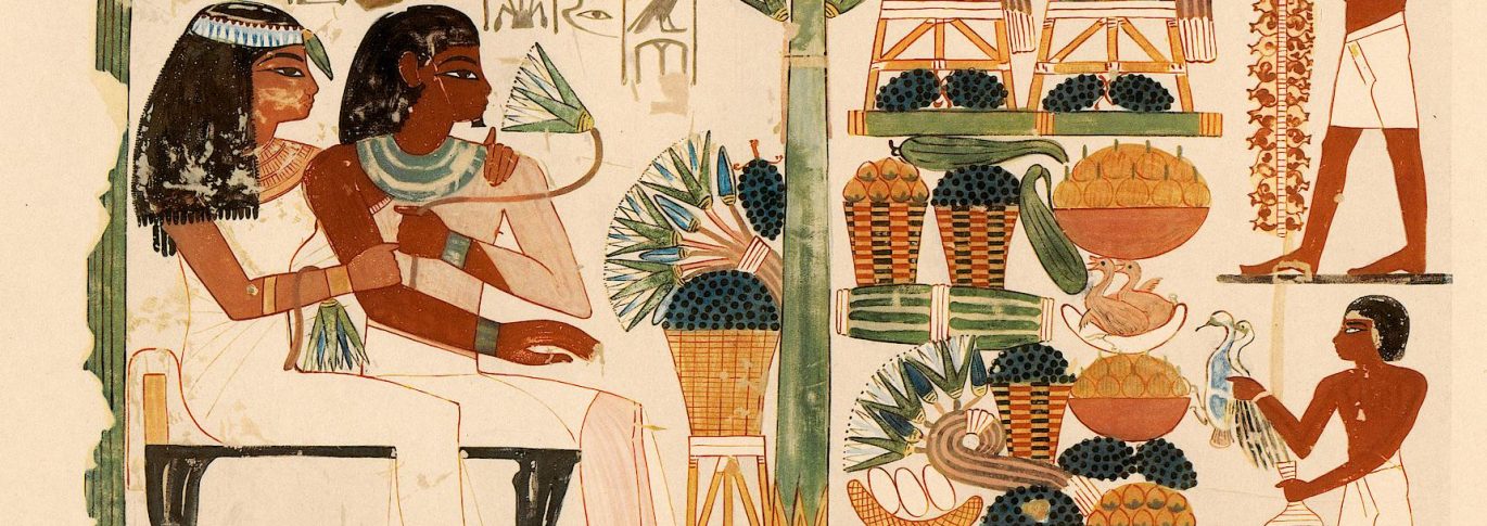 What do fruits symbolize in ancient Egyptian culture?