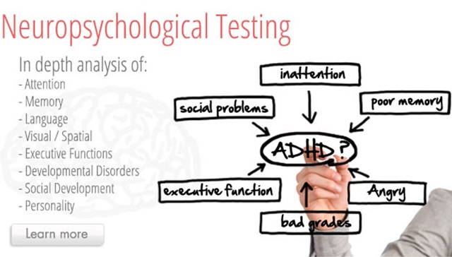 What does a neuropsychologist look for in a memory test?