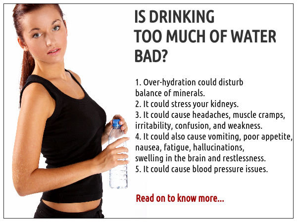 What does it mean to drink too much water?