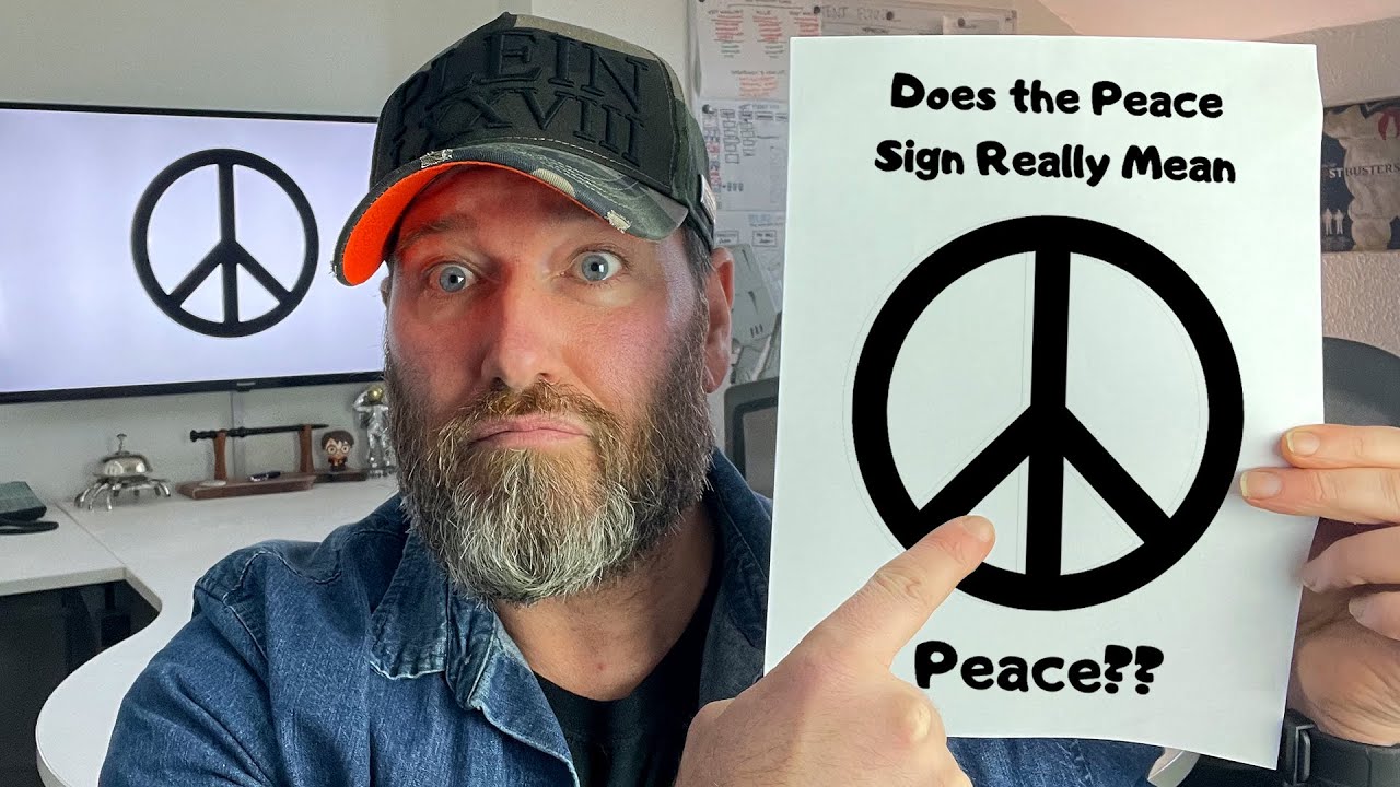 What does the peace sign represent?