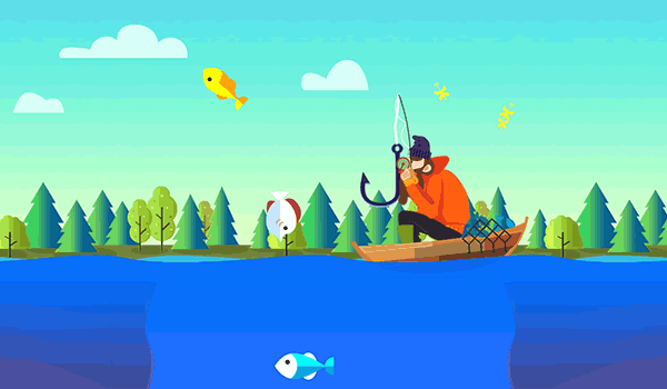 What is tiny fishing on coolmath?