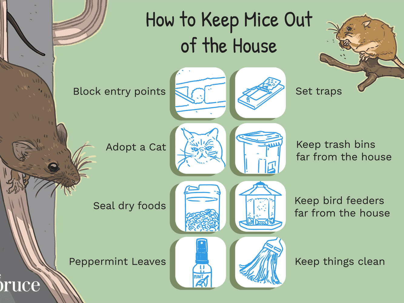 What will keep mice away naturally?