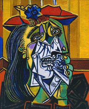 When did Pablo Picasso paint La Femme qui pleure?
