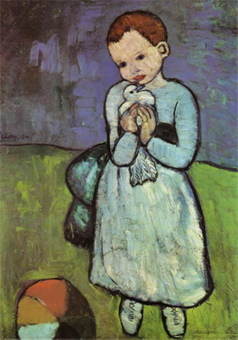 Why did Picasso paint Child with a Dove?
