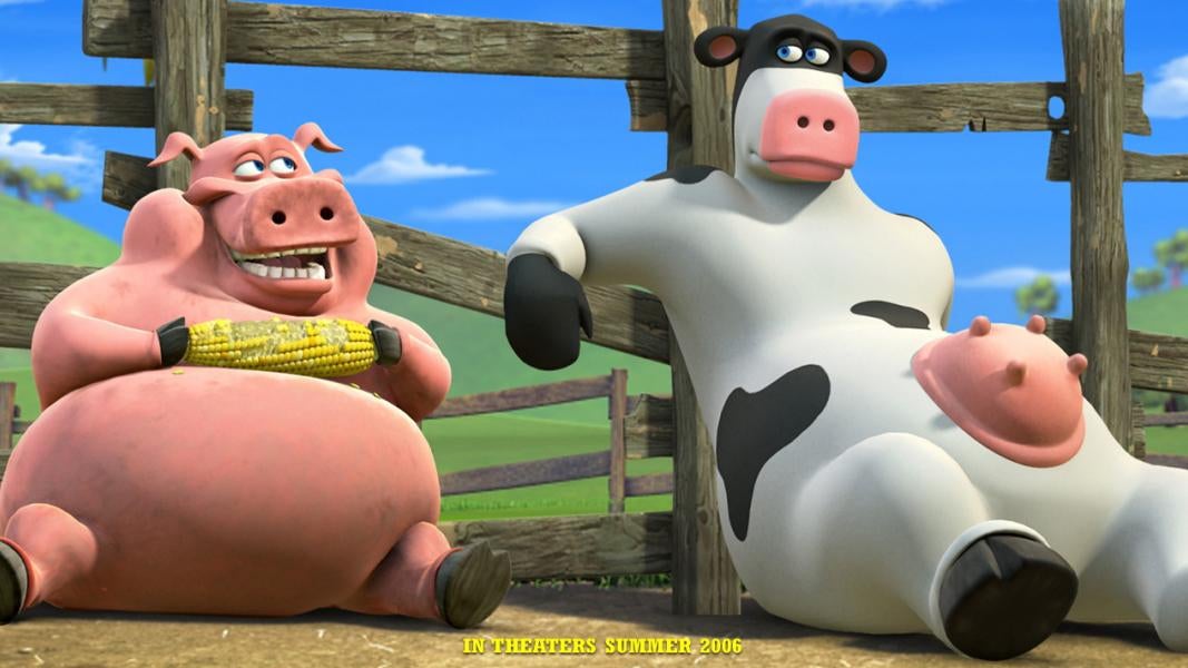 Why do the bulls in barnyard have udders?